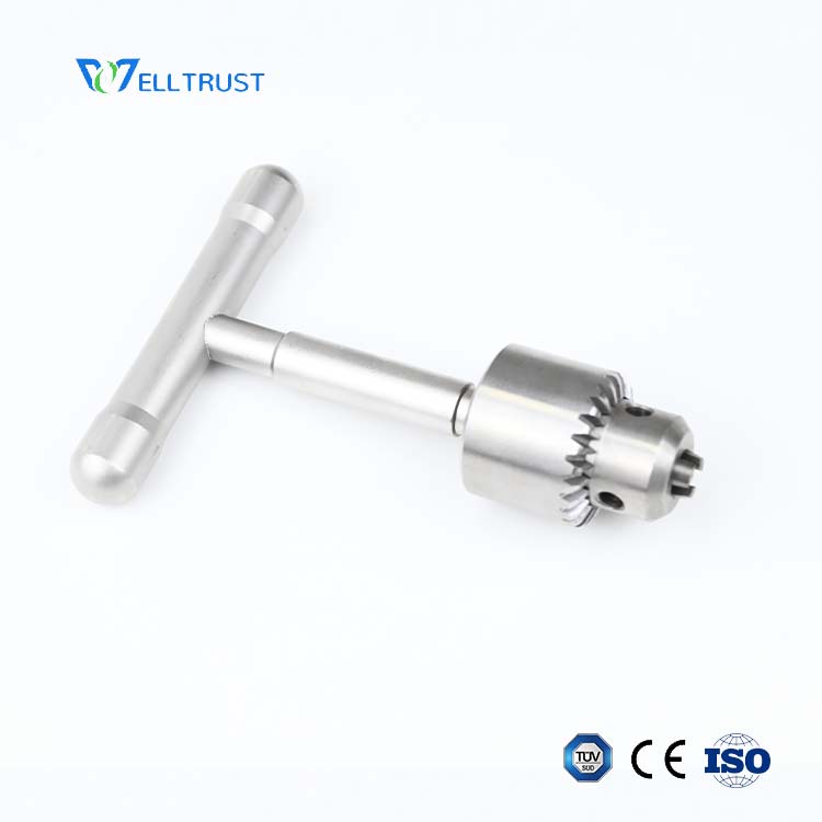 Orthopedic Hand Drill with Jacobs Chuck & Key for K-Wire Insertion