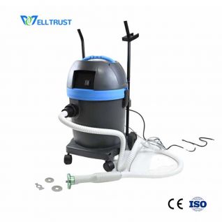 Cast saw with vacuum  